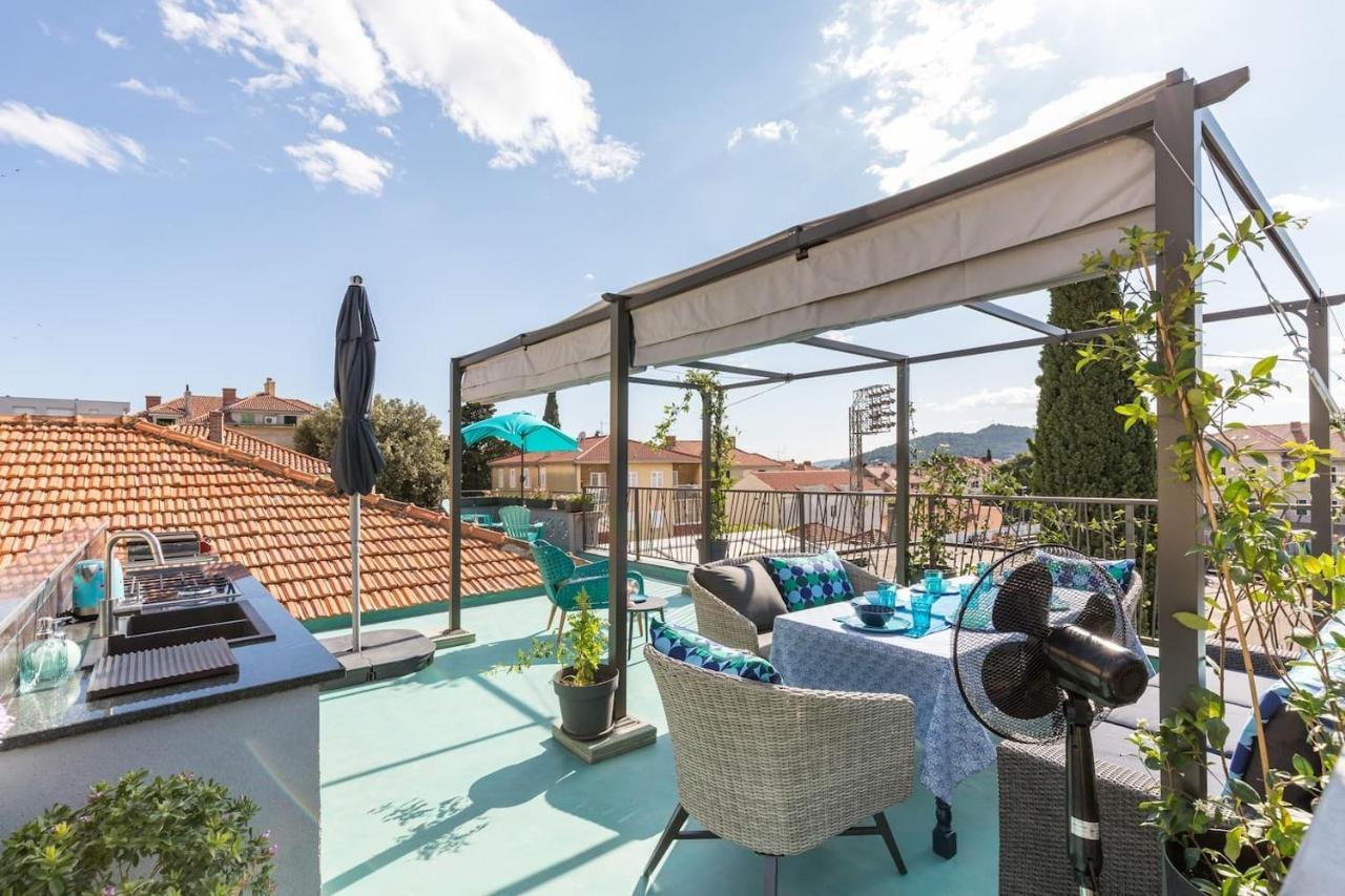 Boutique Triple House With Garden & Roof Terrace Villa สปลิท ภายนอก รูปภาพ